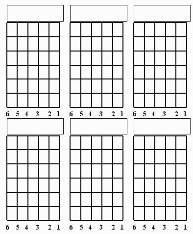 Empty Chord Chart