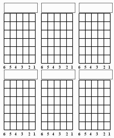 Blank Chord Chart